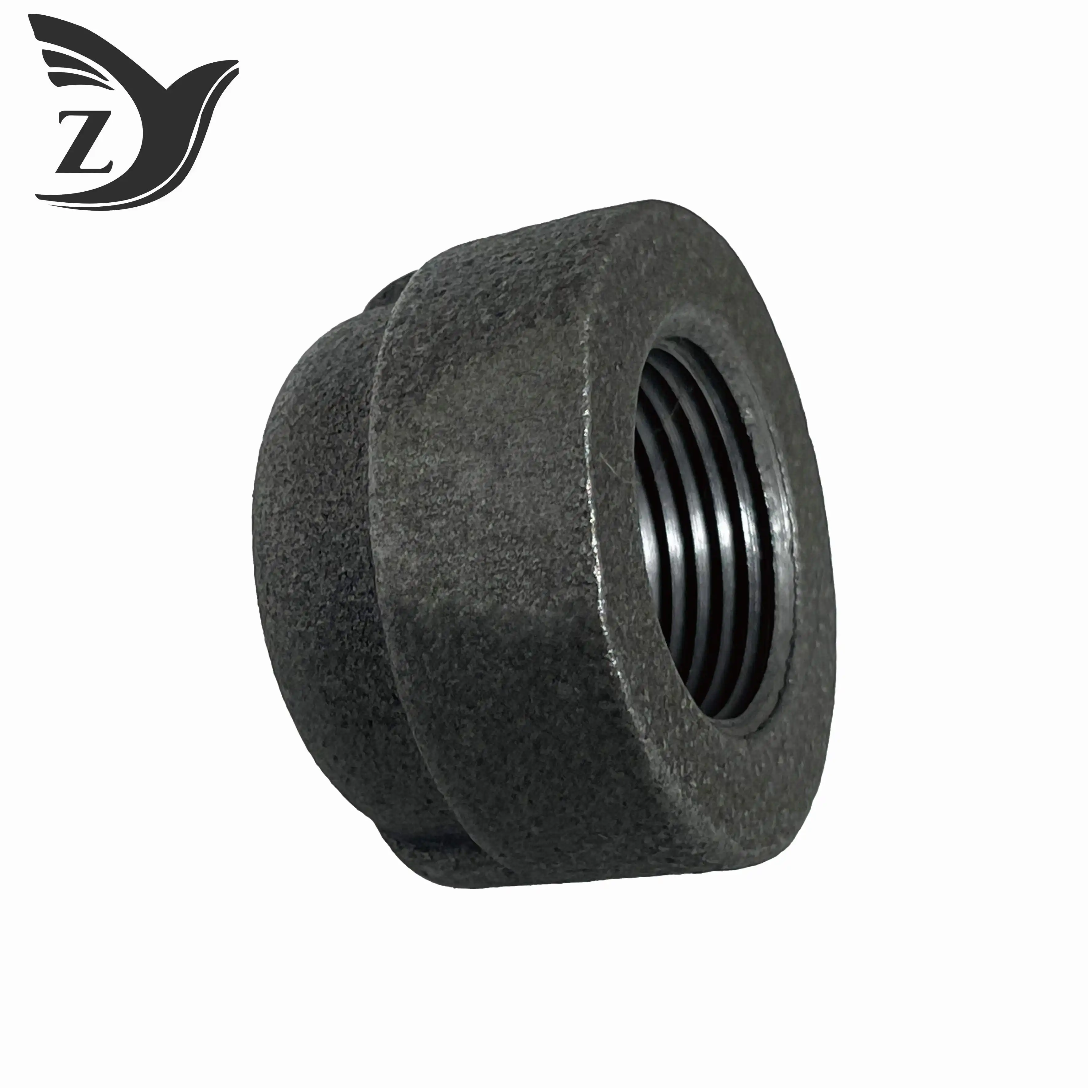 Class 300 Black Coated Malleable Iron Cap