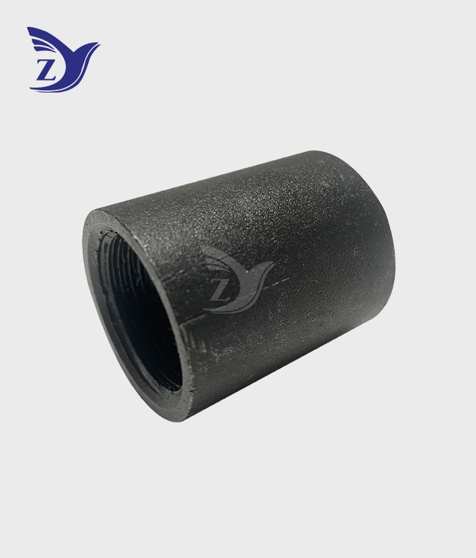 Carbon Steel Full Threaded Coupling Fittings Black Oxide Treated